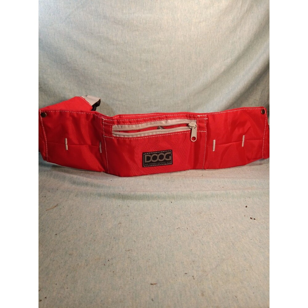 DOOG Dog Owners Outdoor Gear Fanny Pack Waist Belt Dog Park Doggie Doo Bag RED